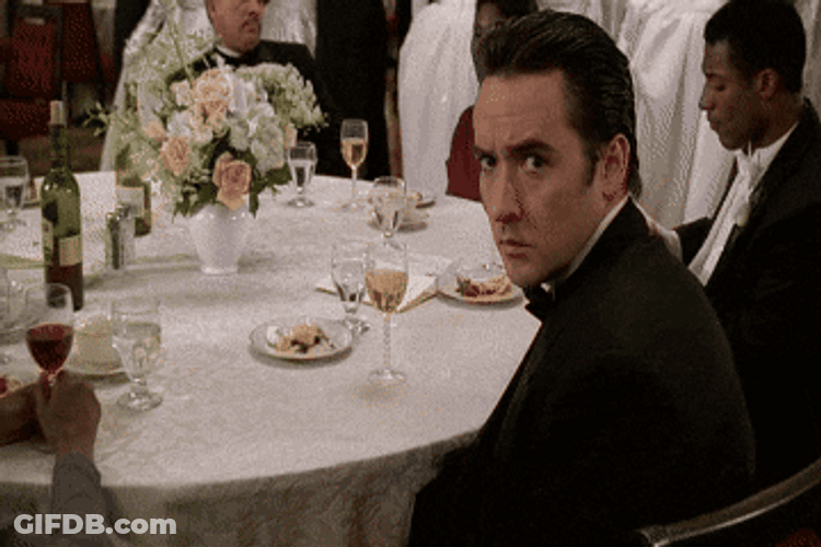 Look Away Scared John Cusack GIF
