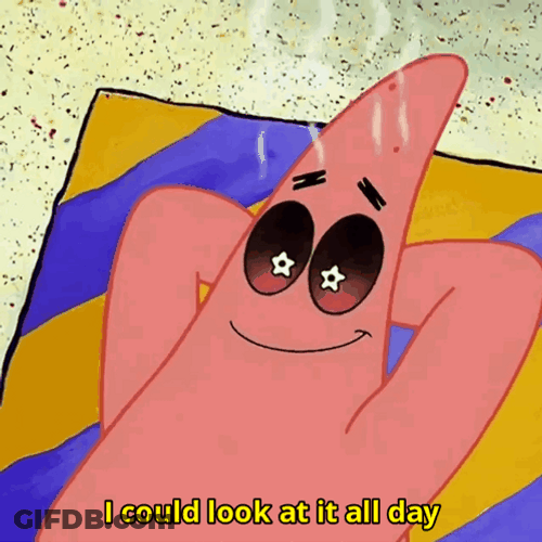 Look Up All Day Patrick Star GIF