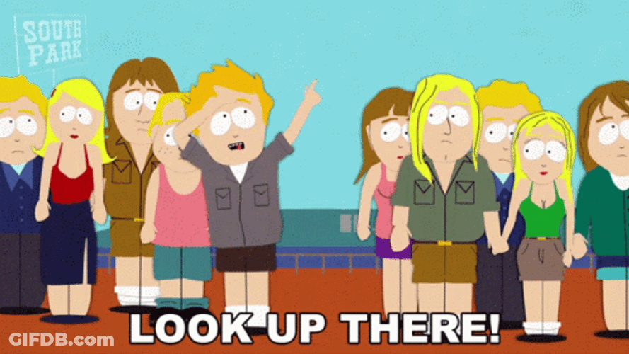 Look Up There Marvin South Park GIF
