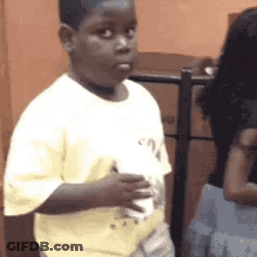 Looking Around Guilty GIF