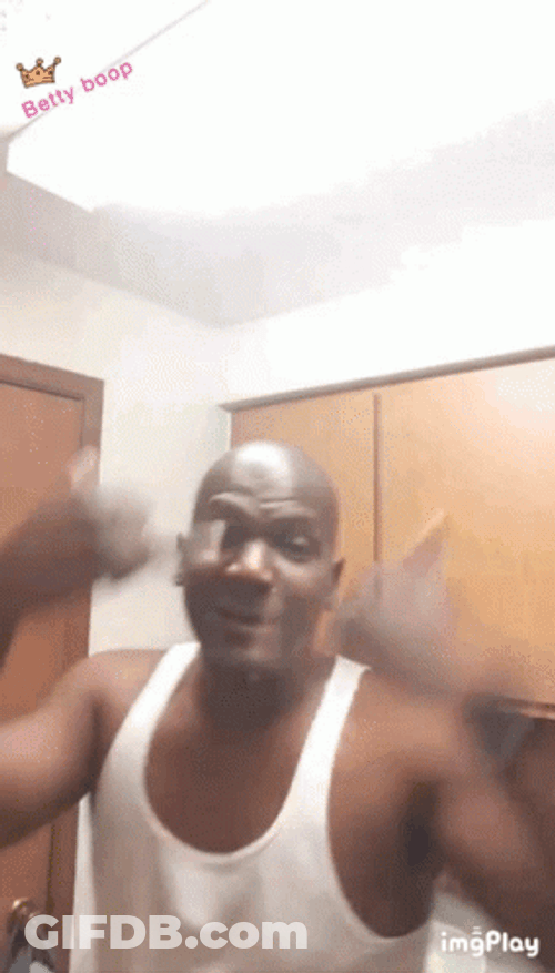 Looking At Watch Tap In Black Man GIF
