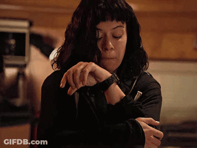Looking At Watch Time  Anxious GIF