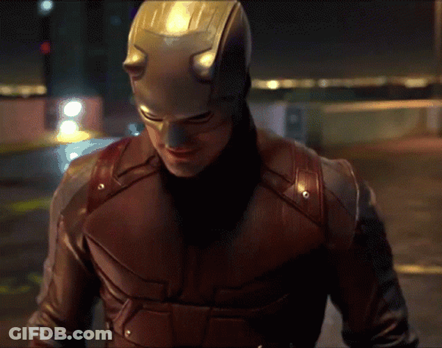 Looking Back Daredevil GIF