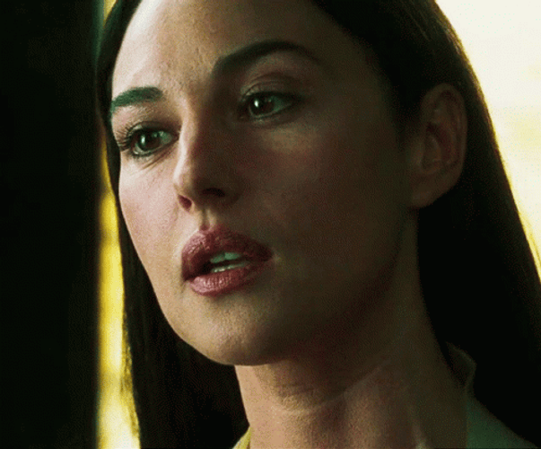 Looking Down Monica Bellucci GIF
