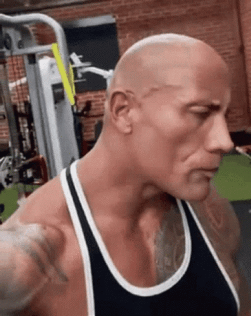 Looking Dwayne The Rock Johnson GIF