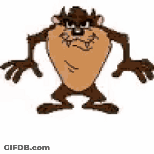 Looking Sideways Tasmanian Devil GIF
