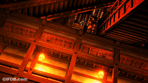 Looking Up At Building Ceiling GIF