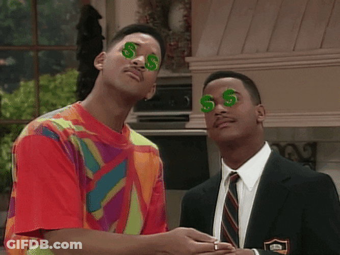 Looking Up Carlton And Will GIF