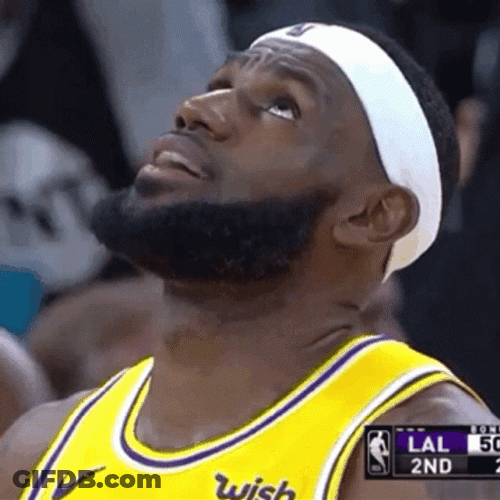 Looking Up James Lebron Happy Face GIF