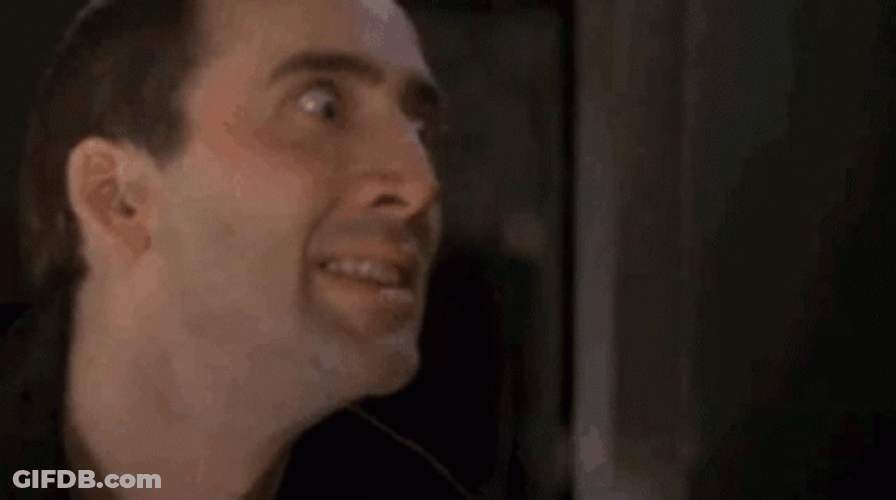 Looney Nic Cage Insane Eyes GIF