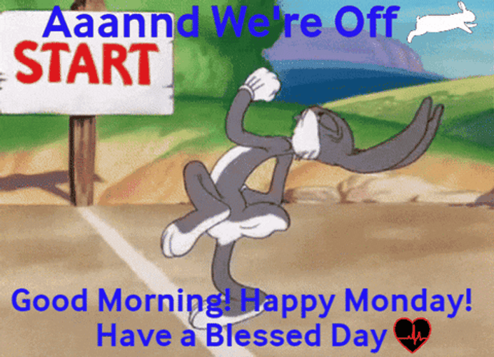 Looney Toons Have A Positive Monday GIF