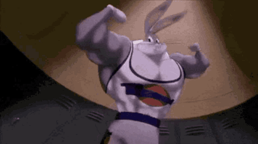 Looney Tunes Bugs Bunny As Fit Bunny GIF