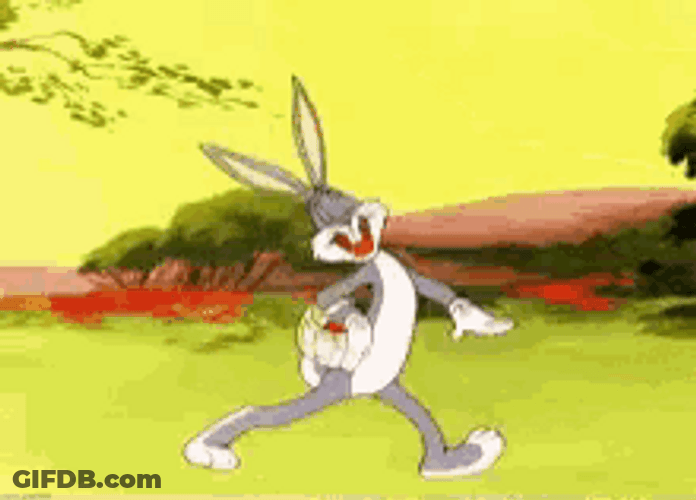Looney Tunes Bugs Bunny Skipping Rabbit GIF