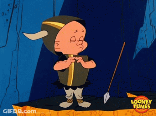 Looney Tunes Character Standing On Rock GIF