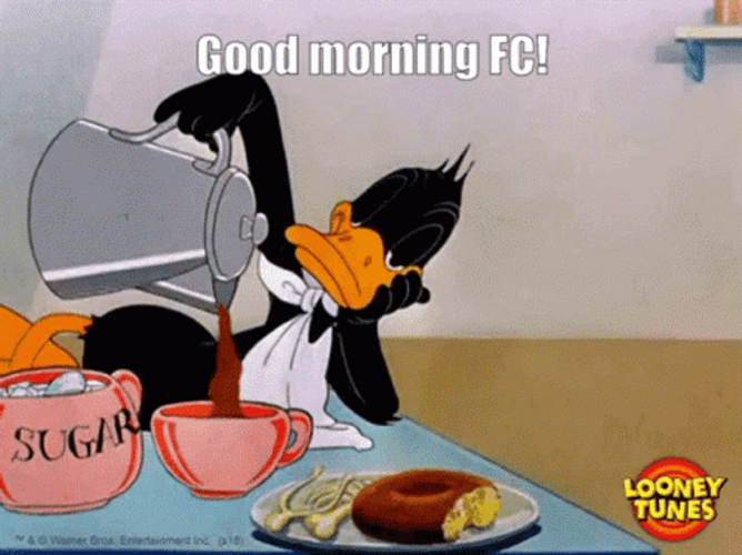 Looney Tunes Daffy Duck Good Morning Cartoon GIF