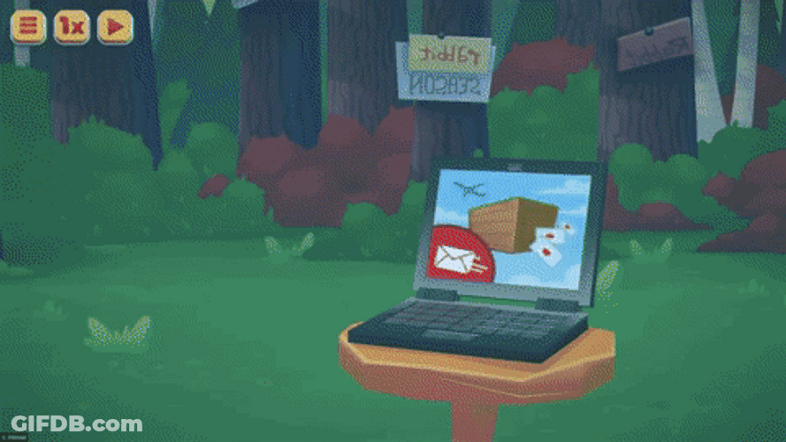 Looney Tunes Road Runner As Mail Man GIF