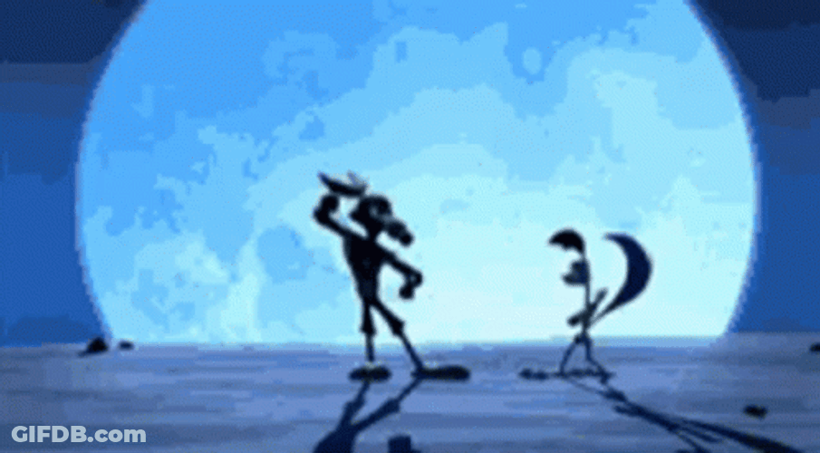 Looney Tunes Roadrunner Fighting Ninja GIF