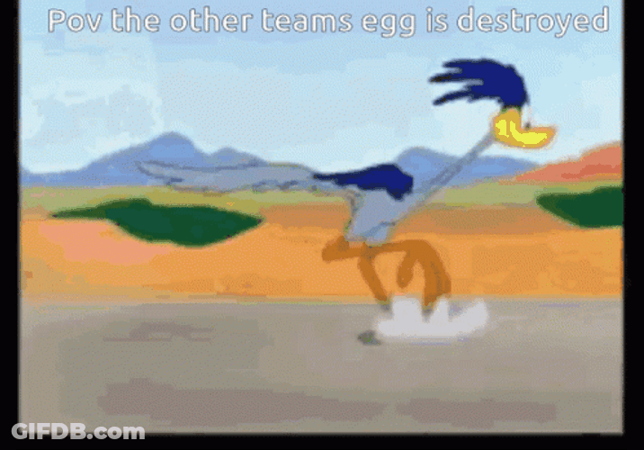 Looney Tunes Roadrunner Other Team Egg Destroyed GIF