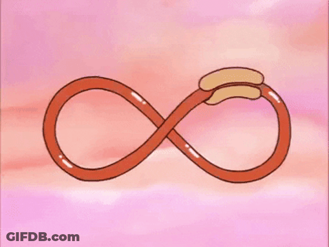 Loop Infinite Hotdog Bun GIF