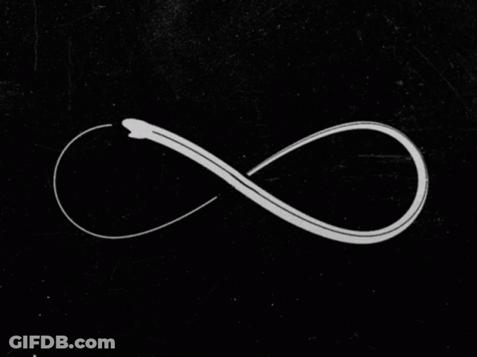 Loop Moving Infinity Symbol GIF