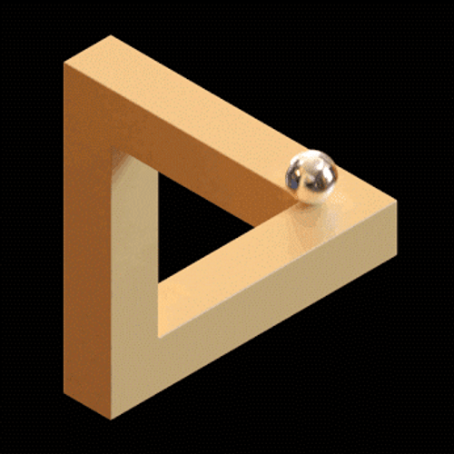 Loop Penrose Triangle Ball GIF