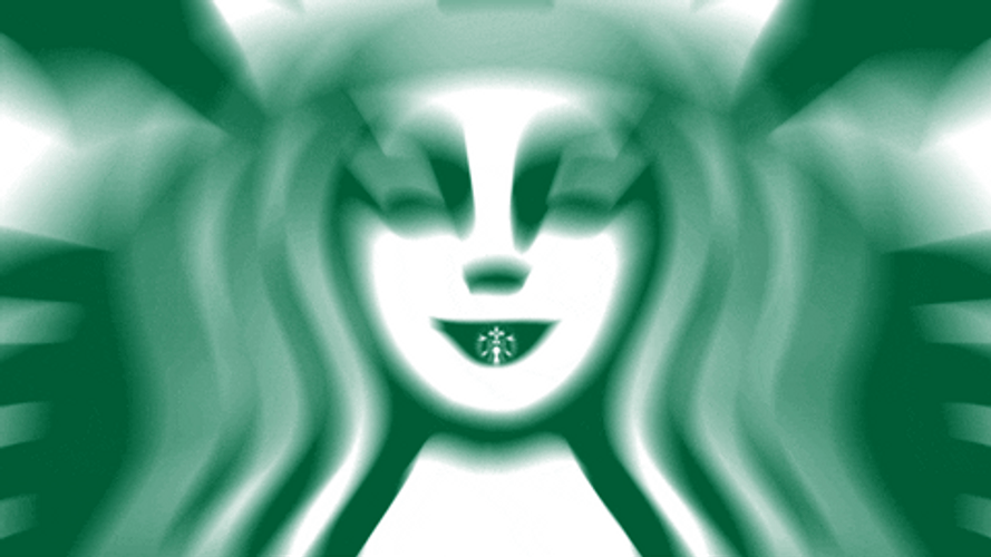 Loop Starbucks Logo Recursive GIF