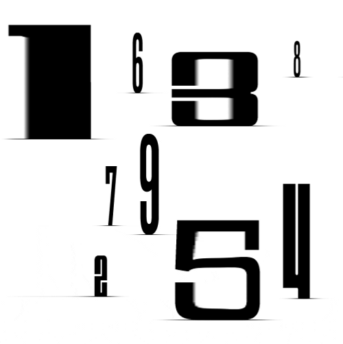Looping Big Numbers GIF