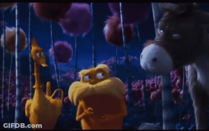 Lorax Feeding The Donkey Apple GIF