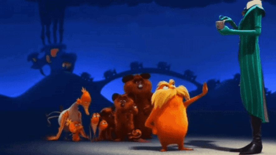Lorax Following The Tall Man GIF