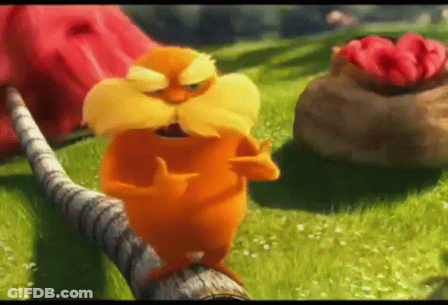 Lorax From Looney Tunes Movie On Tree Branch GIF