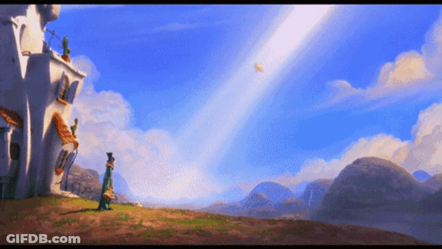 Lorax Going Down To Earth GIF