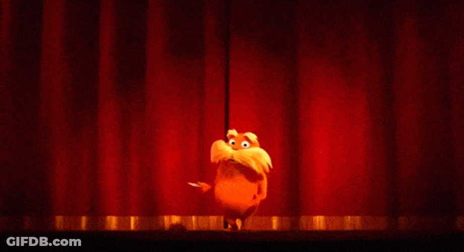 Lorax Presenting The Show GIF