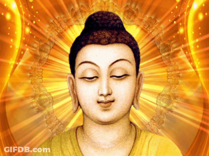 Lord Buddha Meditation Art GIF