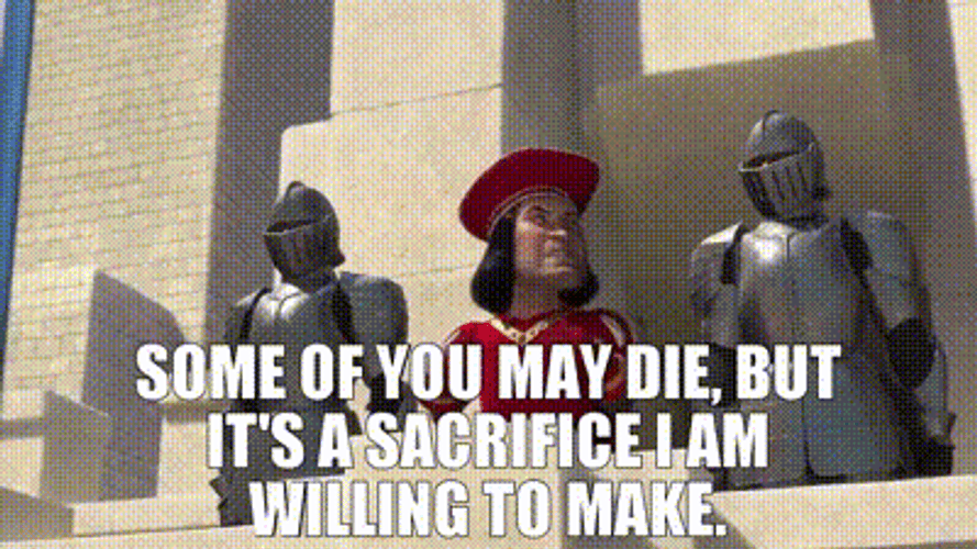 Lord Farquaad But It's A Sacrifice GIF