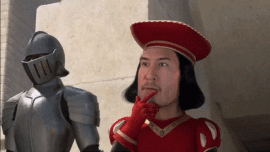 Lord Farquaad Thinking GIF