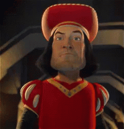 Lord Farquaad Walking Looking Around GIF