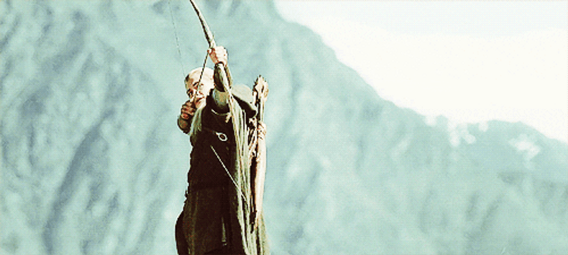 Lord Of The Rings Legolas Arrow GIF