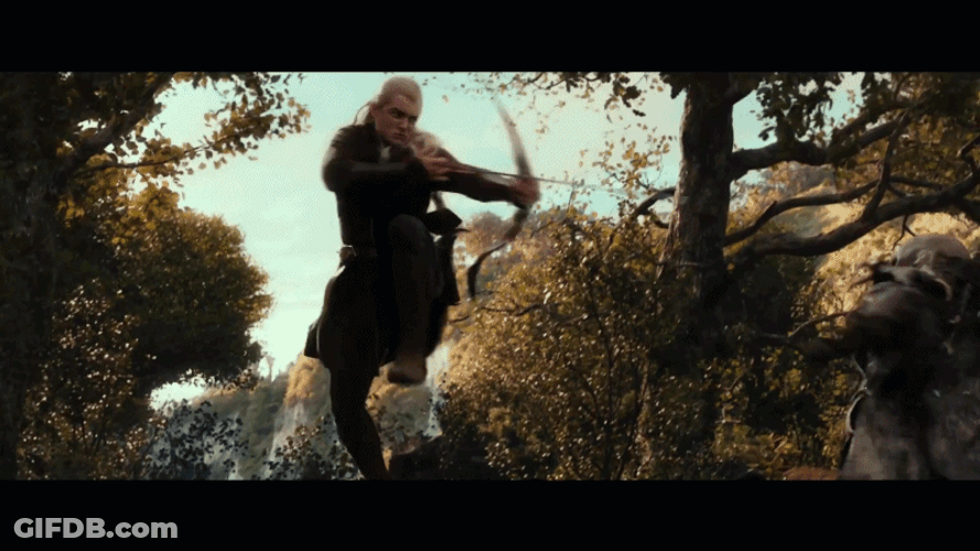 Lord Of The Rings Legolas Fight GIF