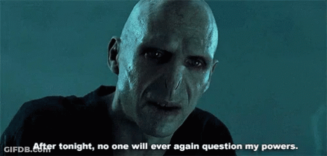 Lord Voldemor Emotional Talking GIF