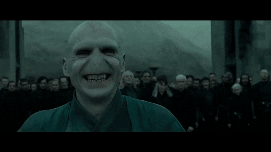 Lord Voldemort Evil Hehehe GIF