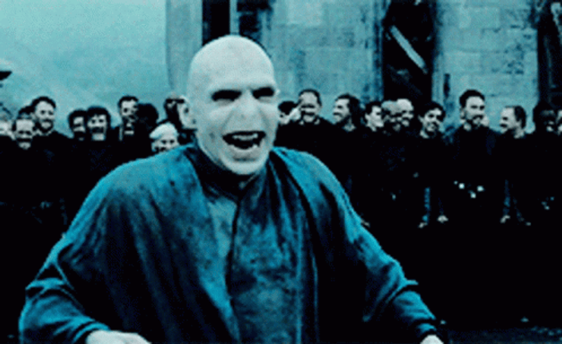 Lord Voldemort Evil Laugh GIF