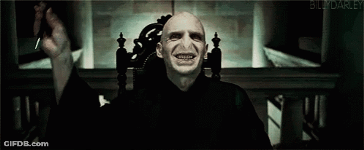 Lord Voldemort Magical Smile GIF
