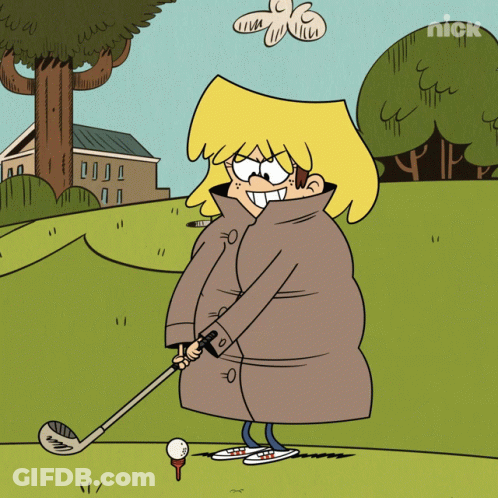 Lori From The Loud House Swinging Golf Club GIF
