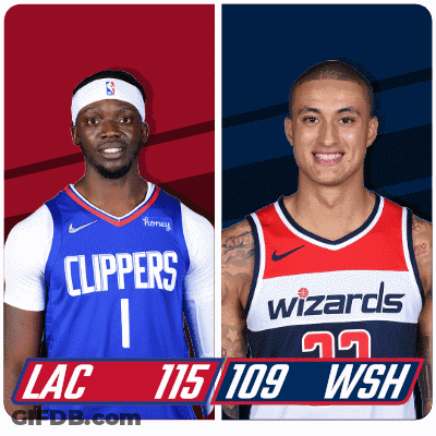 Los Angeles Clippers (115) Vs. Washington Wizards (109) Post Game GIF