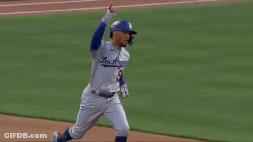 Los Angeles Dodgers Baseball Player Running GIF