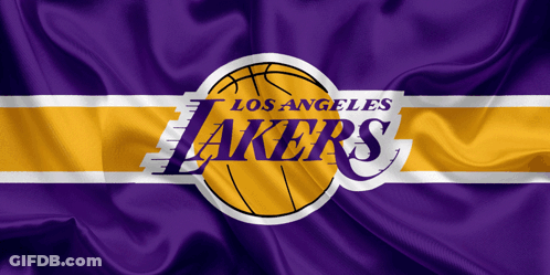 Los Angeles Lakers Logo On Purple GIF