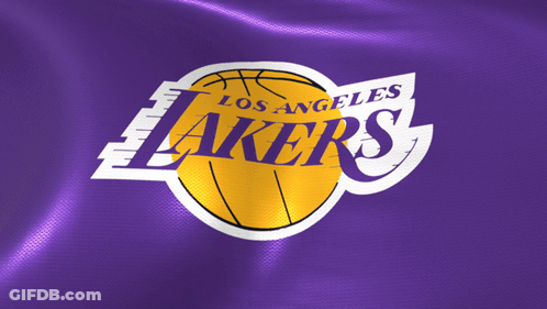 Los Angeles Lakers Logo On Purple GIF