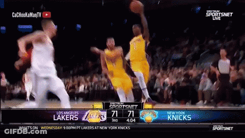 Los Angeles Lakers Playing New York Knicks GIF