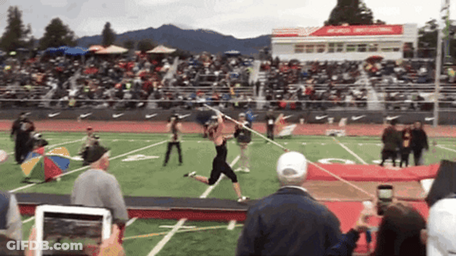 Los Angeles Pole Vault Track GIF