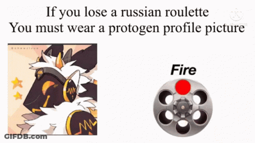 Lose Russian Roulette Wear Protogen Profile Picture GIF